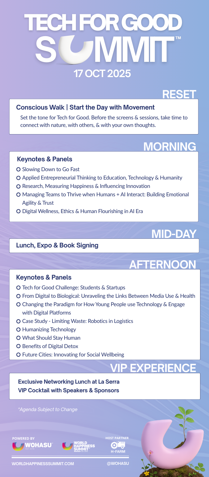 Final Agenda for Website V2